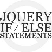 jQuery if / else statements