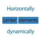How to horizontally center elements of a dynamic width